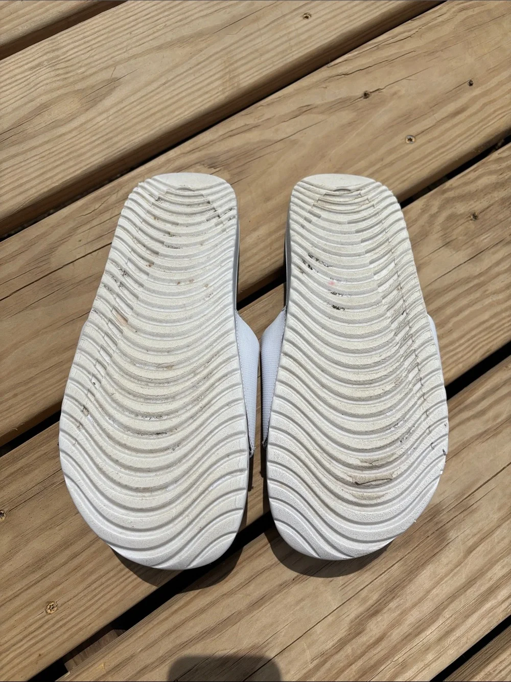 Nike white Slide Sandals